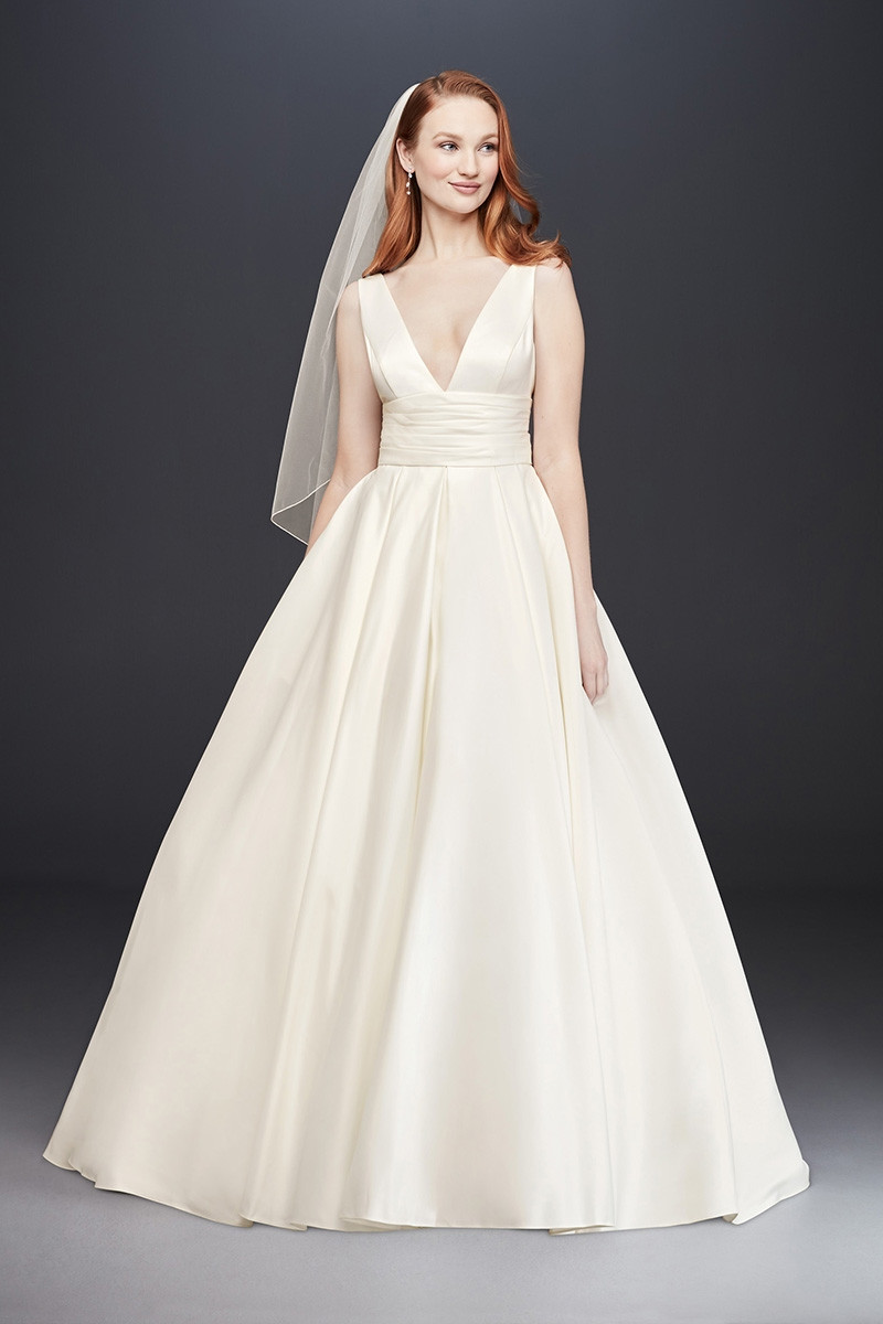 V3848 Ball  Gown  Wedding Dress  by David s Bridal  