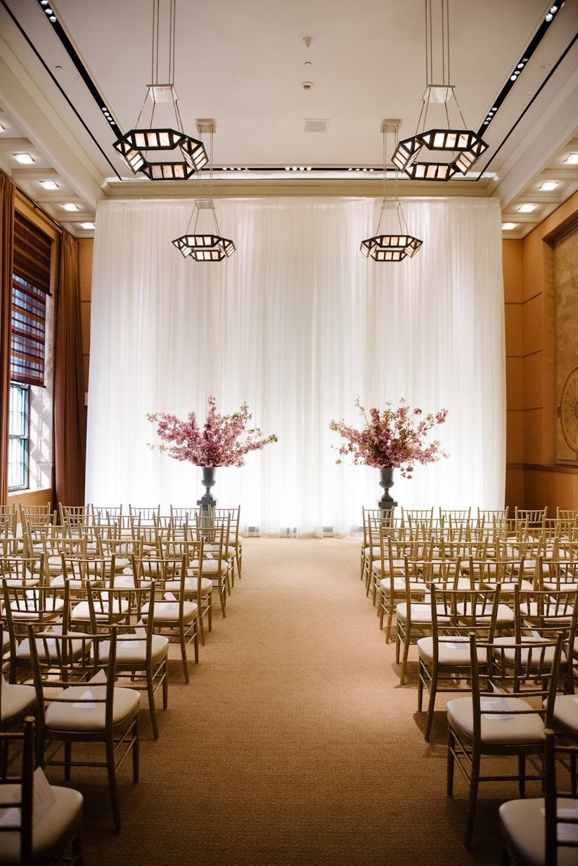 These Indoor  Ceremony Backdrops  Will Make You Pray for Rain WeddingWire